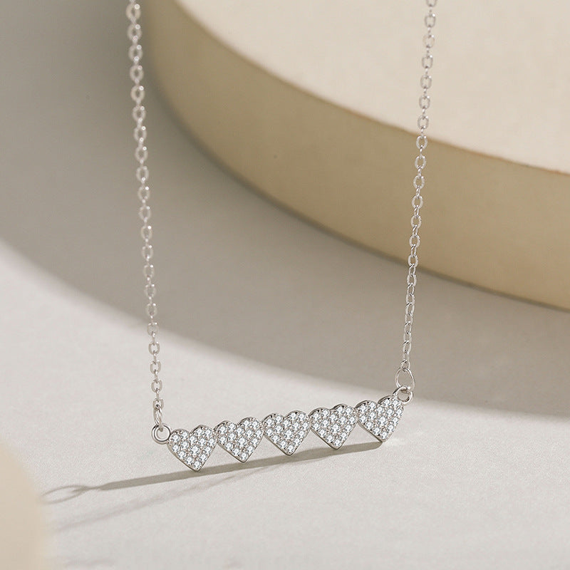 925 Sterling Silver Heart Pendant Necklace